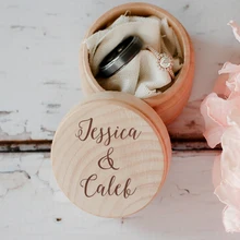 Оригинальное кольцо коробка-персонализированное обручальное кольцо на заказ коробка-Свадебная коробка-кольцо шкатулка