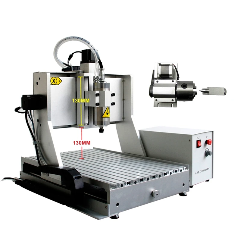 LY CNC 3040 ZH-VFD 800 Вт деревообрабатывающий фрезерный станок PCB сверлильный 3 оси 4