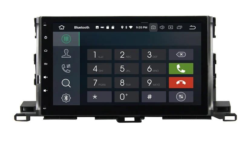 Clearance 1024*600 HD touch screen android 9.0 car radio gps for toyota Highlander 2015-2017 with 8 core 4G RAM 64G ROM gps navi audio 7