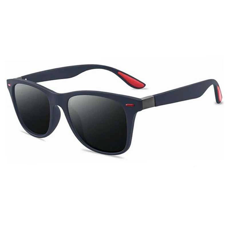 Новинка, фотохромные поляризованные солнцезащитные очки для мужчин и женщин, Квадратные Зеркальные Роскошные винтажные летние мужские солнцезащитные очки для мужчин, водительские оттенки - Цвет линз: blue frame gray