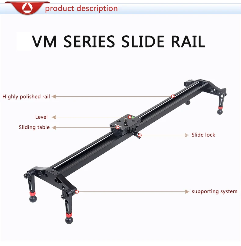 KINGJOY Official VM-80/100 Camera Silent Macro For Nikon Rail Tripod Head Time Lapse Ballhead Balhoofd Tripod Ball Head Video