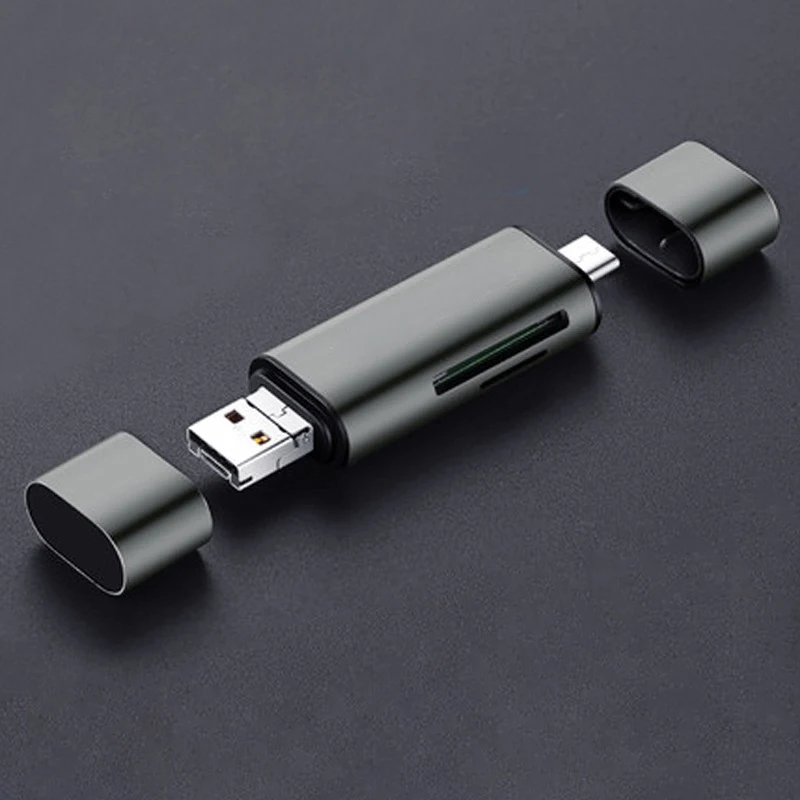 3-in-1 Card Reader with OTG USB 3.0 Type-C Plug-and-play Laptop Smartphone Computer Components TF SD Memory Cards Accessories 3-in-1 Card Reader with OTG USB 3.0 Type-C Plug-and-play Laptop Smartphone Computer Components TF SD Memory Cards Accessories