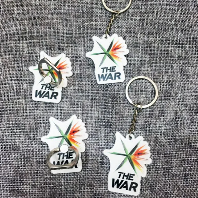 

Youpop KPOP EXO The War New Album Key Chain Acrylic Cartoon Keychain K-POP Key Ring Pendant Case 360 Degree XSD005