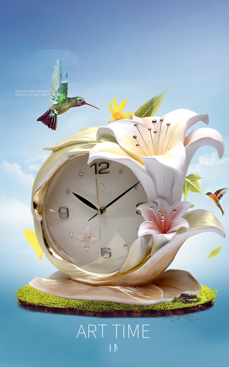 Современный минималистичный роскошный персональный тисненый европейский домашний настольный часы украшение для спальни часы ремесла художественные фигурки