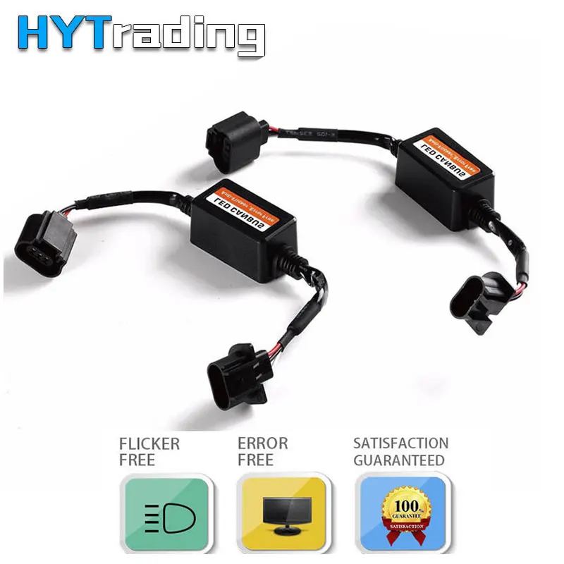 

Car LED Headlight Canbus Decoder Error Free for H4/H7/H8/9005/9006/H11 Kit Resistor Canceler Decoder&Anti Flicker Flash
