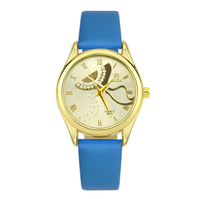 Women Watch Elegant Brand Famous  SHIKAI Ladies Leather Strap Creative Gift Quartz Watch ZYBSK-53 Lady Collection clock H22 (2)