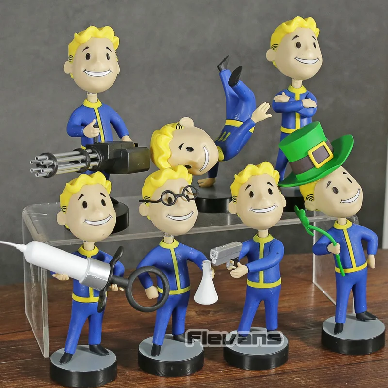 Коллекционная фигурка из ПВХ Fallout 4 Vault Boy с поплавковой головой Игрушечная модель