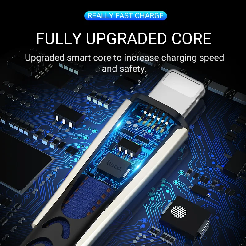 hoco кабель usb на лайтнинг быстрая зарядка и передача данных lдля Lightning зарядный