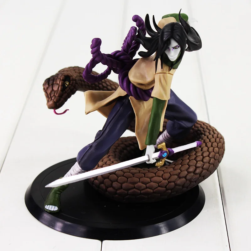 

14cm Naruto Shippuden Orochimaru Snake Figure Toy Cool Orochimaru With Grass-Cutting Sword Model Doll for Collection