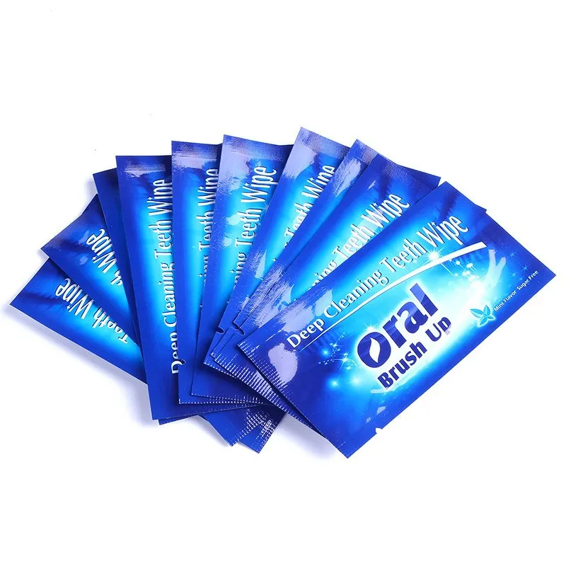 50pcs Finger Deep Cleaning Teeth Wipe Teeth Whitening