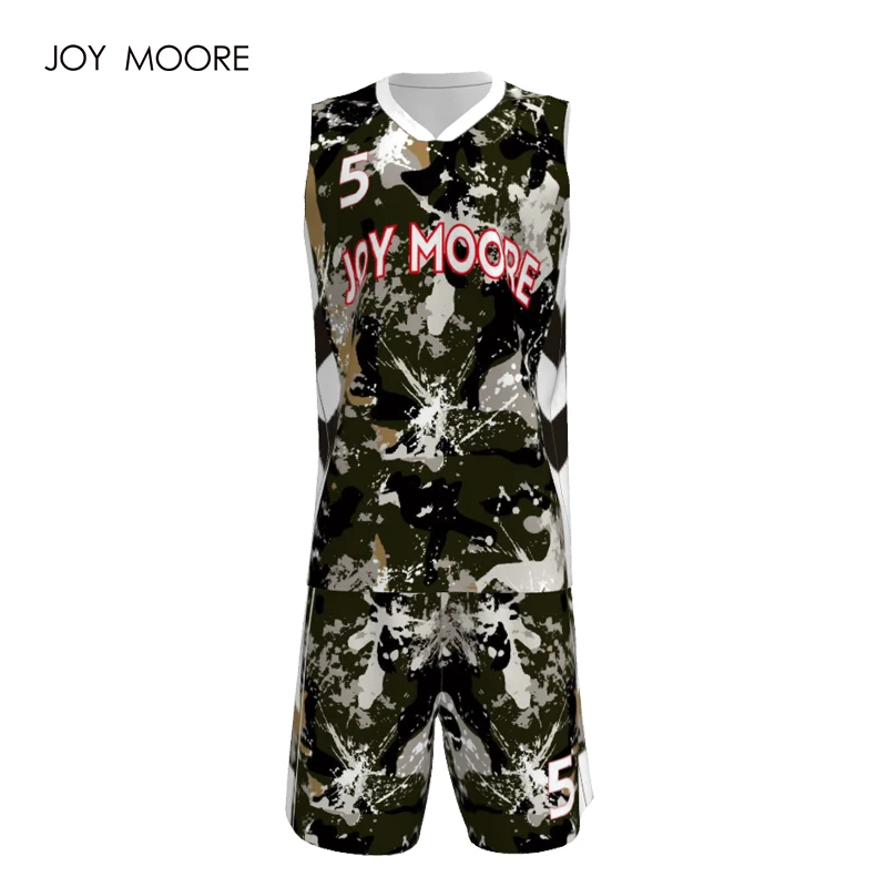 Camouflage Basketball Jersey Couple Design Basketball Jersey