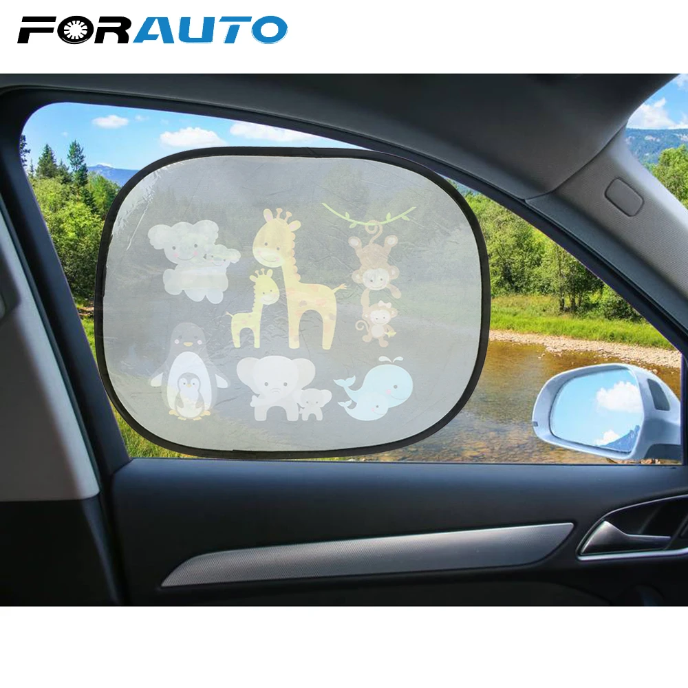FORAUTO автомобильный занавес чехол для экрана лобовое стекло тенты авто защита от солнца боковое окно экран солнцезащитные очки 2 шт автостайлинг