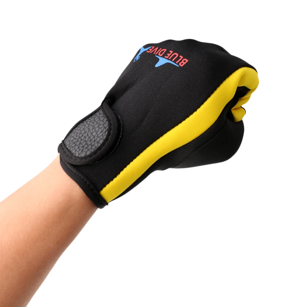 1 Pair 1.5mm Neoprene Five Finger Wetsuits Diving Glove  Anti-scratch Anti-slip Comfortable Durable Winter Swimming Gloves