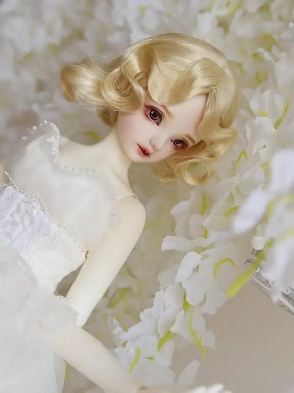 Новинка Классическое белое кружевное свадебное платье со шлейфом 1/3 1/4 BJD Кукла SD