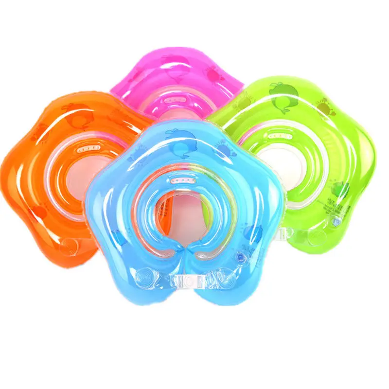 

Baby Infant Neck Float Collar Kids Ring Aerated Swimming Lifebuoy Tube Safety