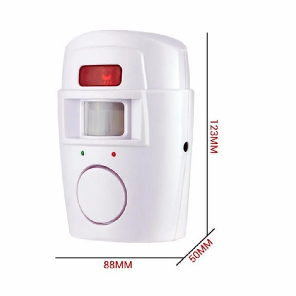 Wireless Motion Sensor Alarm Security Detector Indoor Outdoor Alert System with Remote Control for Home Garage intruder alarm panic button