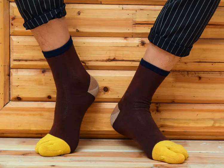 1 пара Для мужчин забота о здоровье смеси хлопка пять пальцев носки мужские Повседневное дышащий 5 носок с пальцами Новый 2019 Повседневное