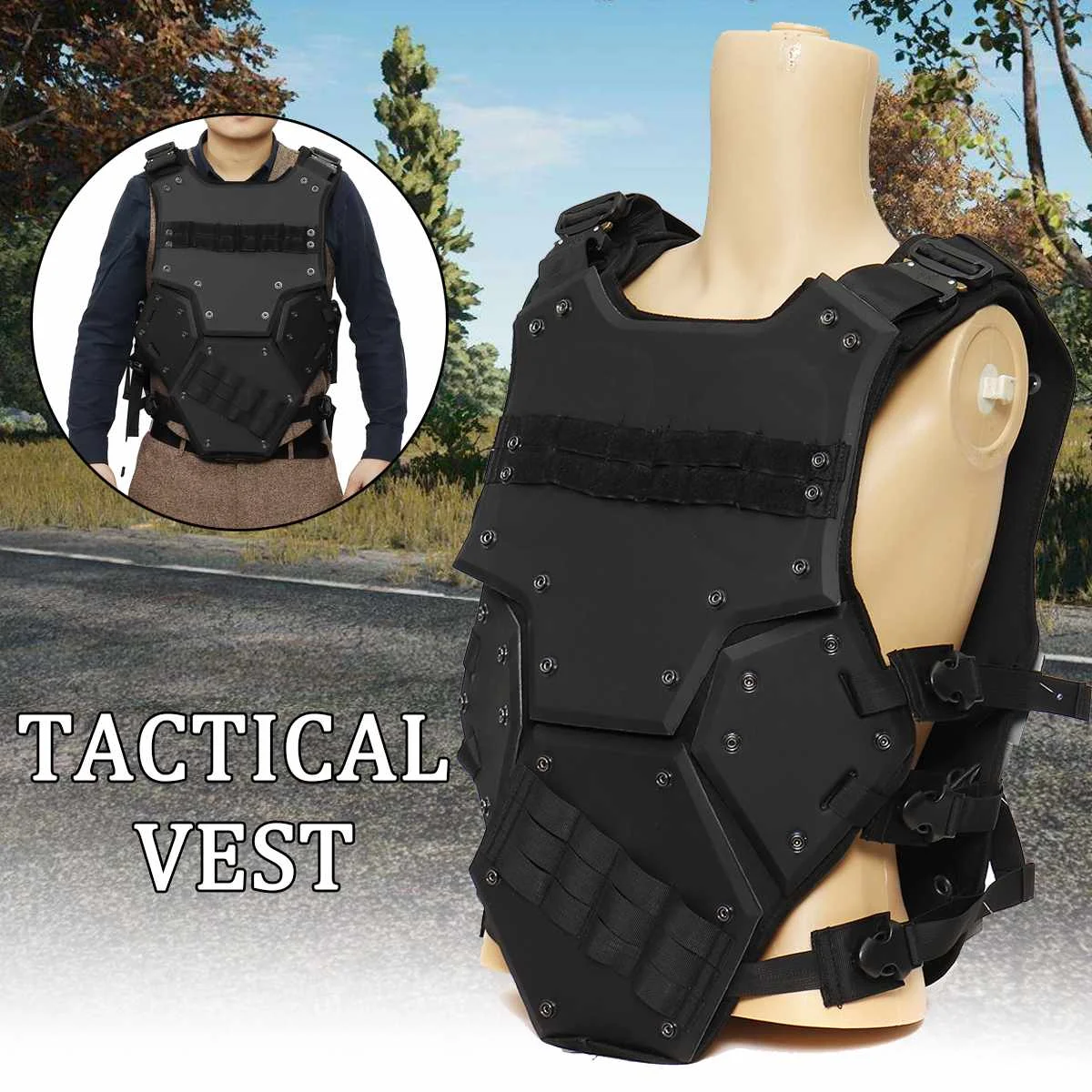 

EVA Tactical Vest Molle Plate Combat Gilet Military Field Battle Waistcoat Protective Security Outdoor Clothing Hunting Vest