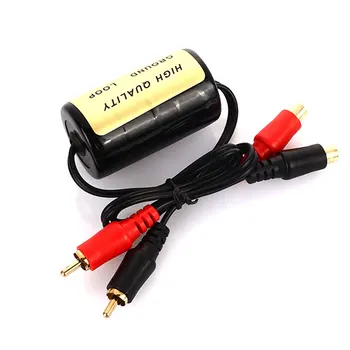 

RCA To RCA 20 AMP Noise Suppressor Killer Noise Suppressor Filter Durable Audio Noise Filter Car Video Installation Suppressor