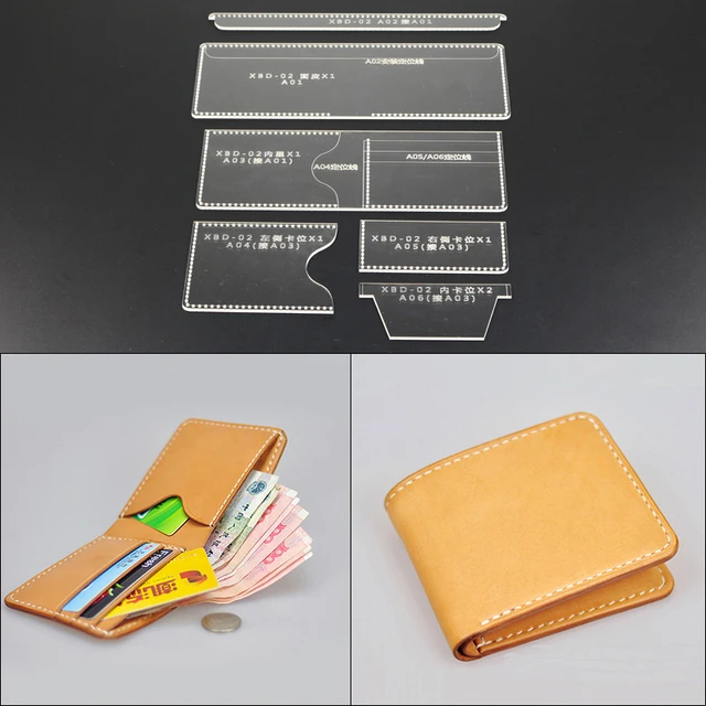 DONYAMY 1 Set Hand sewing pocket Acrylic Leather Templates Pattern -  AliExpress