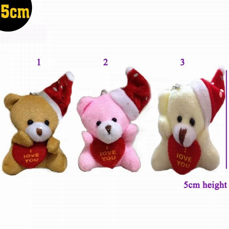 5cm heart teddy bear with hat 3