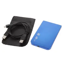 Ультра-тонкий USB 2.0 жесткий диск Внешний корпус для 2.5 дюймов SATA HDD SSD