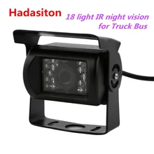 Frente do carro da visão noturna do ir da câmera impermeável do backup do veículo 18/câmera do retrovisor para o caminhão 12-24v/ônibus