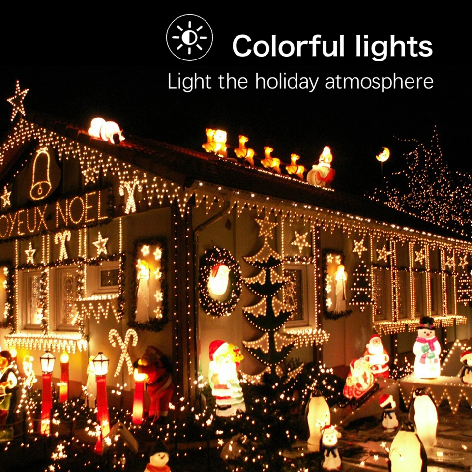 DC 12V String Light for Christmas Waterproof Outdoor Party Wedding Fairy Lights Decorative Blue/RGB/White Garland Indoor Decor