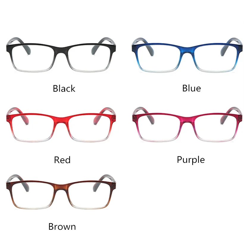 Oulylan Women Vintage Reading Glasses Rectangle Reader Fashion Eyeglasses Men Anti-blue light prescription Hyperopia Glasses