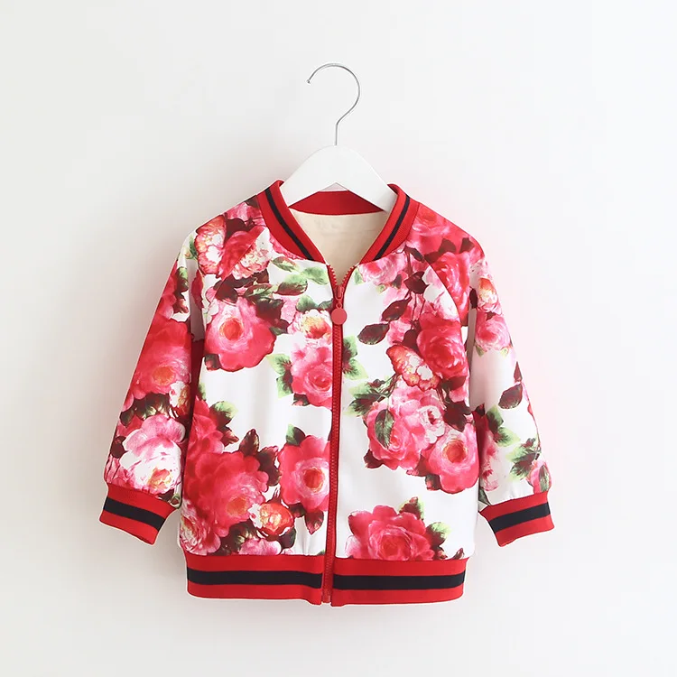 

2017 autumn and winter fashion print plus velvet thickening children baseball uniform outerwear DG002