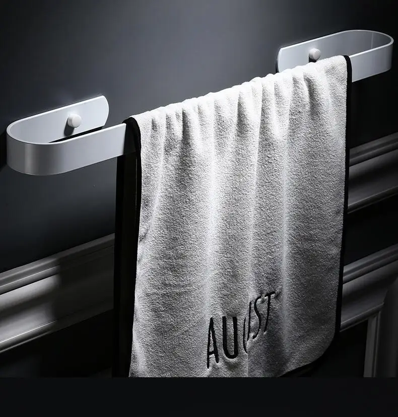 toalhas de banheiro, suporte para toalha com 30 40 50 60 cm, preto fosco