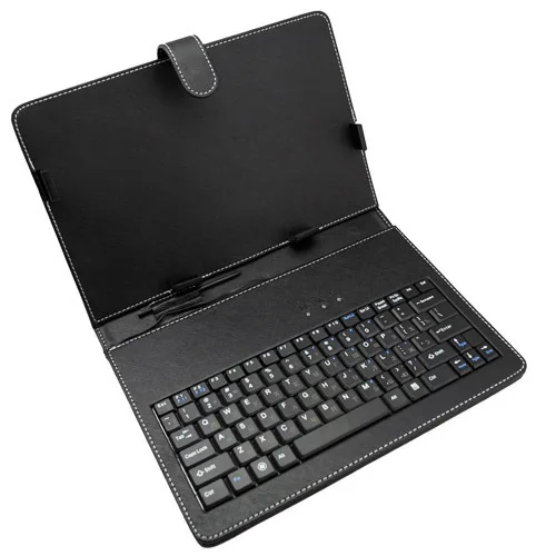 Best Price Free shipping 10 inch Micro  USB Leather tablet keyboard case cover for 10" 10.1" android tablet pc Drop Shipping
