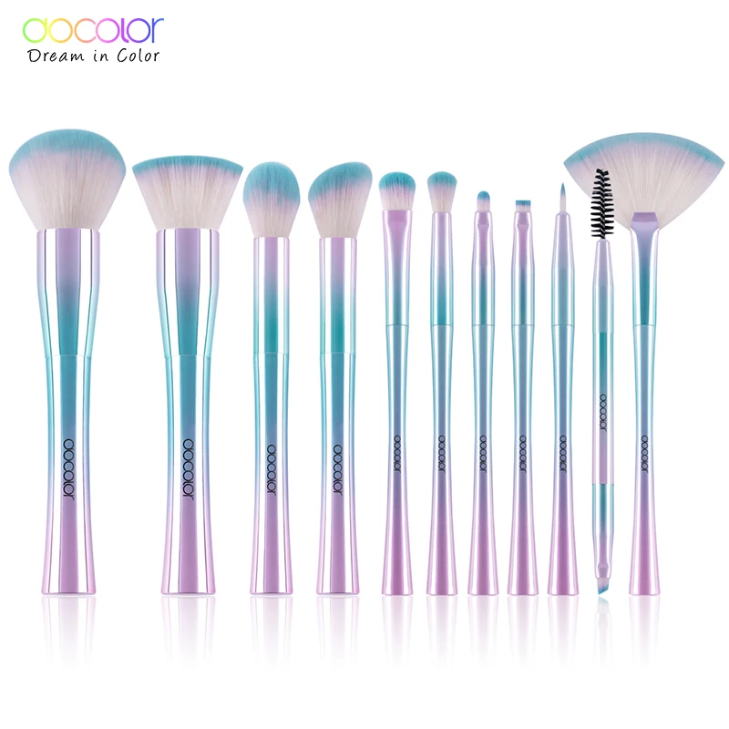 

11PCS makeup brushes set professional Best Gift Foundation Powder Eyeshadow Brushes for Make Up Top Soft Synthetic Hair