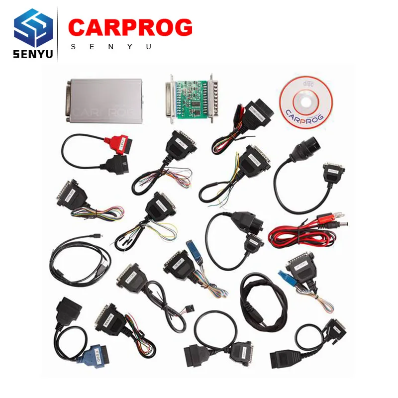 Newest Carprog ECU Programmer V10.93 Auto Programmer For Airbag Repair Tools ECU Chip Tunning Car prog V10.05 with Full Adapters
