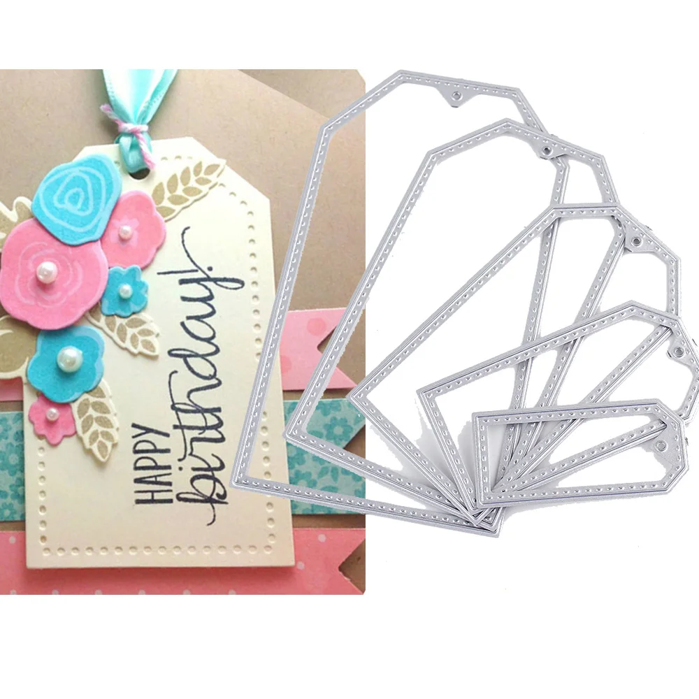 

SEASENXI Screapbooking Metal Cutting Dies Frame Dies Square Frame Embossing Folder Suit Estella Cutting machine Tools