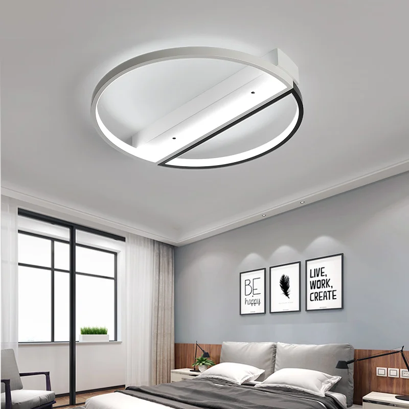 

Modern LED Ceiling Lights Lamp for Bedroom Kitchen office Surface mounted Round Metal Ceiling Lamp Dimming Lustre Cailing lamp