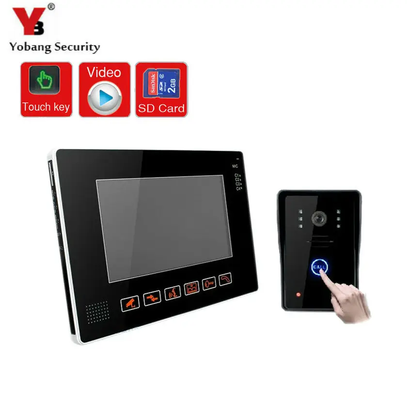 

YobangSecurity 9 Inches Wired Video Doorbell Door Chime,Rainproof Door Phone with Video Recording and Photo Taking Function