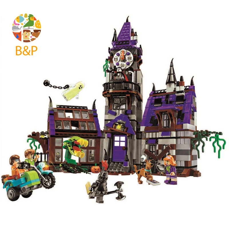 

75904 860pcs Scooby Doo Series The Mystery Mansion Building Blocks Toys Set Bricks Boy Kid Toys Compatible 10432 Gift