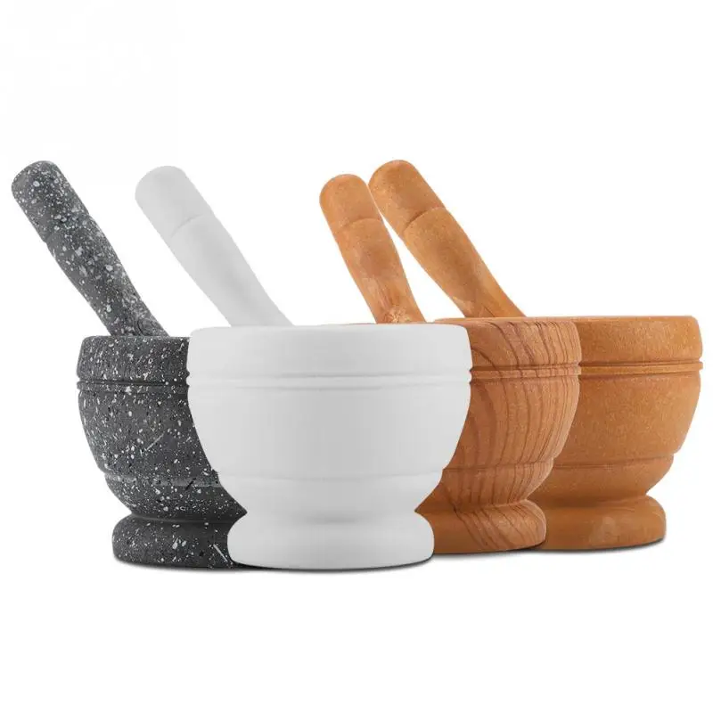 

Plastic Manual Garlic Grinder Spices Herbs Mortar Pestle Set Grinding Bowl Kitchen Herb Pepper Spice Grinder Home Kitchen Tools