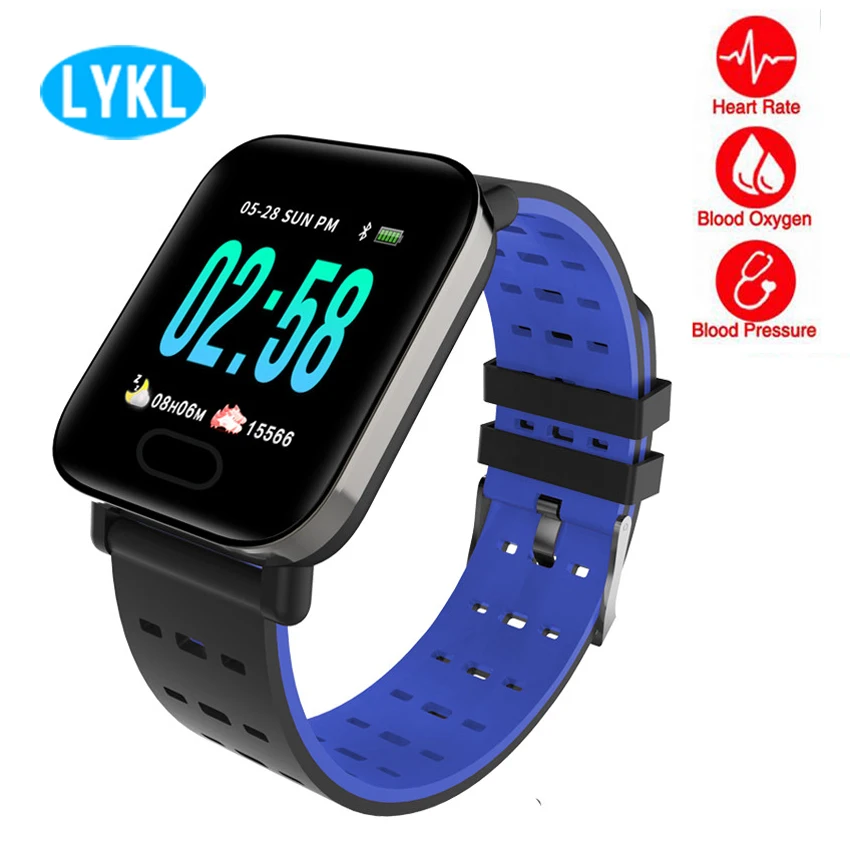 

2018 LYKL A6 Smart Watch Heart Rate Monitor Fitness Tracker Remote Camera Control Smart Bracelet Waterproof Wristband Men Women