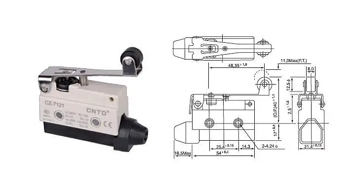 Высокое качество CNTD CZ-7121 микро-переключатель/концевой выключатель внешняя оболочка покрыта интенсивным пластиком/водонепроницаемый/маслостойкий