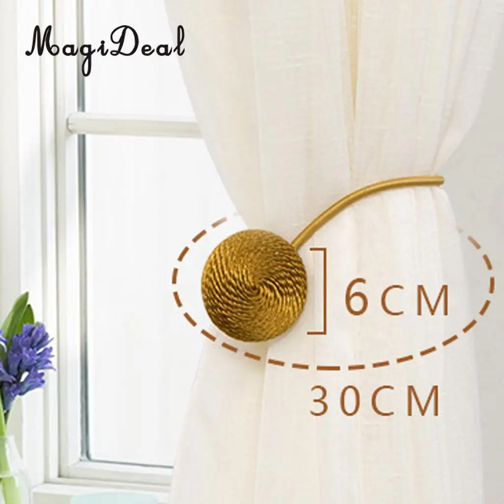 1 Pair Magideal Nordic Simple Style Magnetic Curtain Blind Buckkle Clips Tiebacks Holder