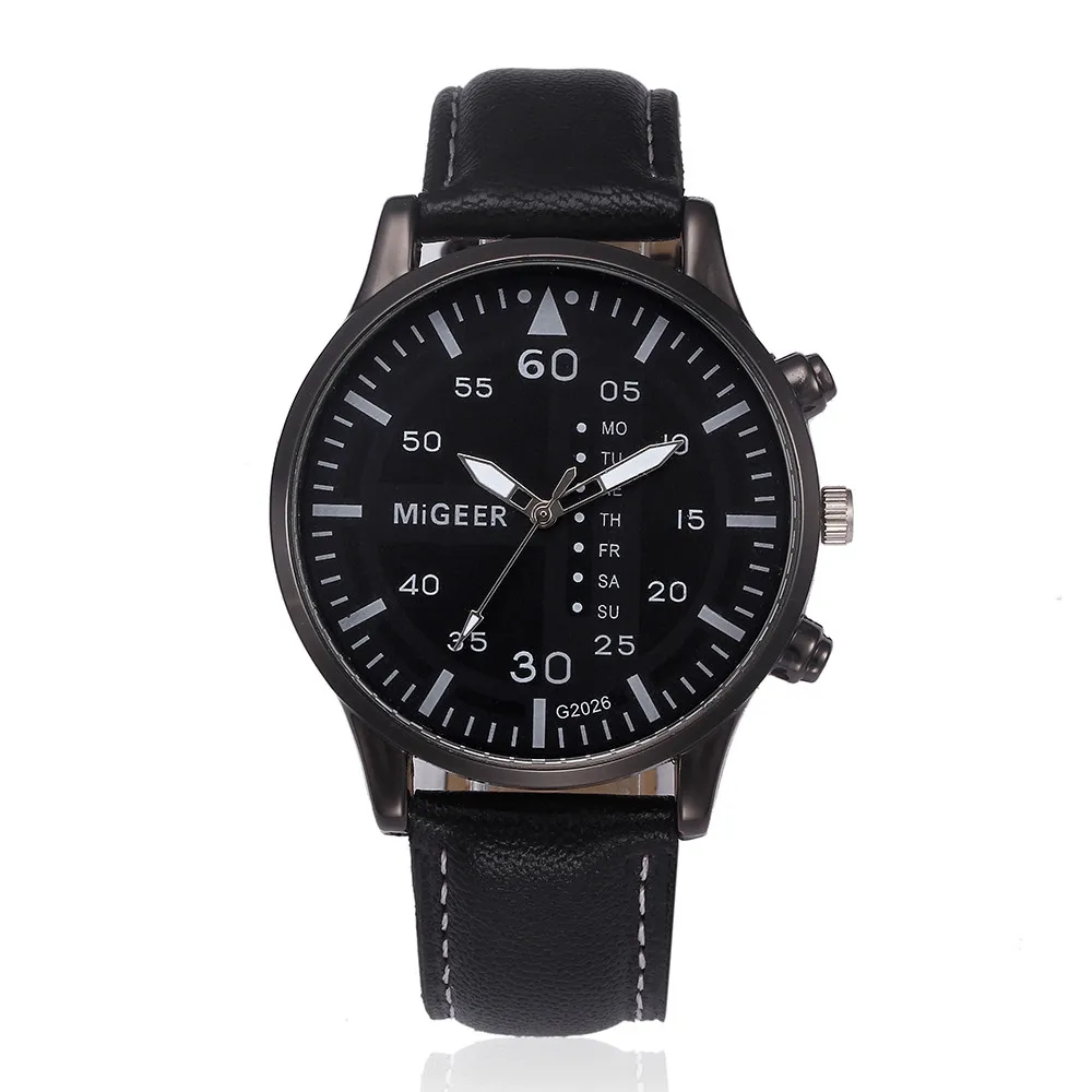 

OTOKY Luxury Brand Men watches Leather Band Retro Design high quality Analog Alloy Quartz Wrist Watch 2018