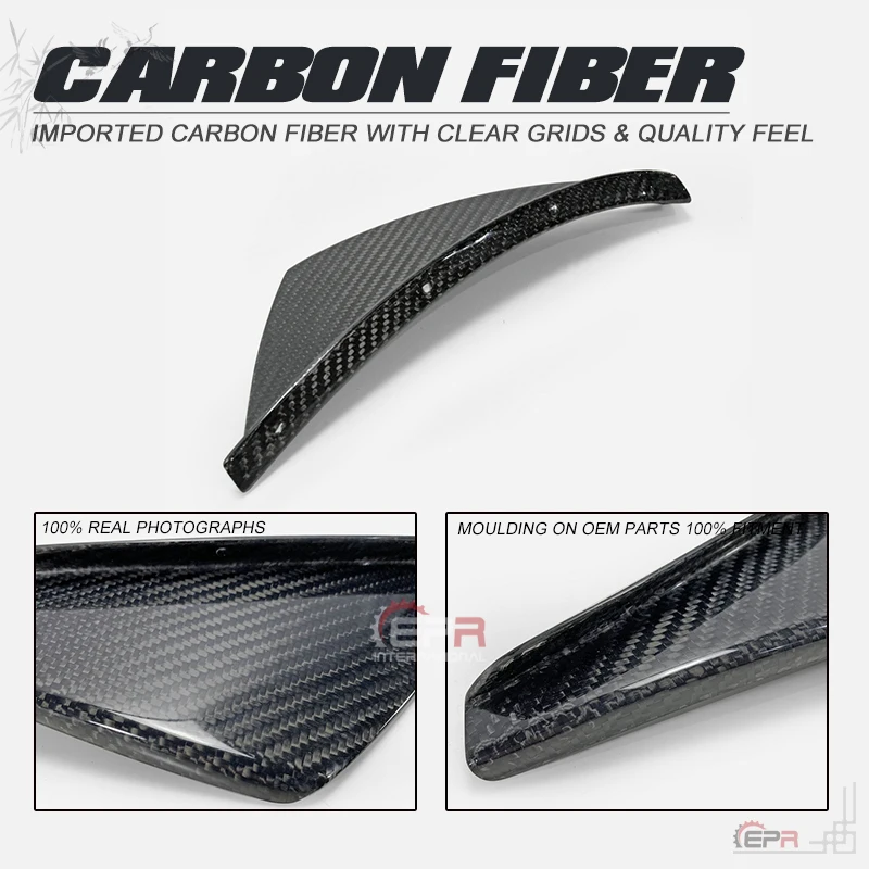 Car Accessories MX5 Carbon Fiber Front Bumper Canard Verus Style Glossy ...