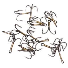 Океанская рыболовная Спортивная Тройная рыболовная Высокоуглеродистая сталь серебристый черный коричневый для карпа набор рыболовных крючков 50 шт