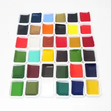 ZIG Kuretake Твердые акварельные краски мини образцы 36 цветов профессиональная живопись использование