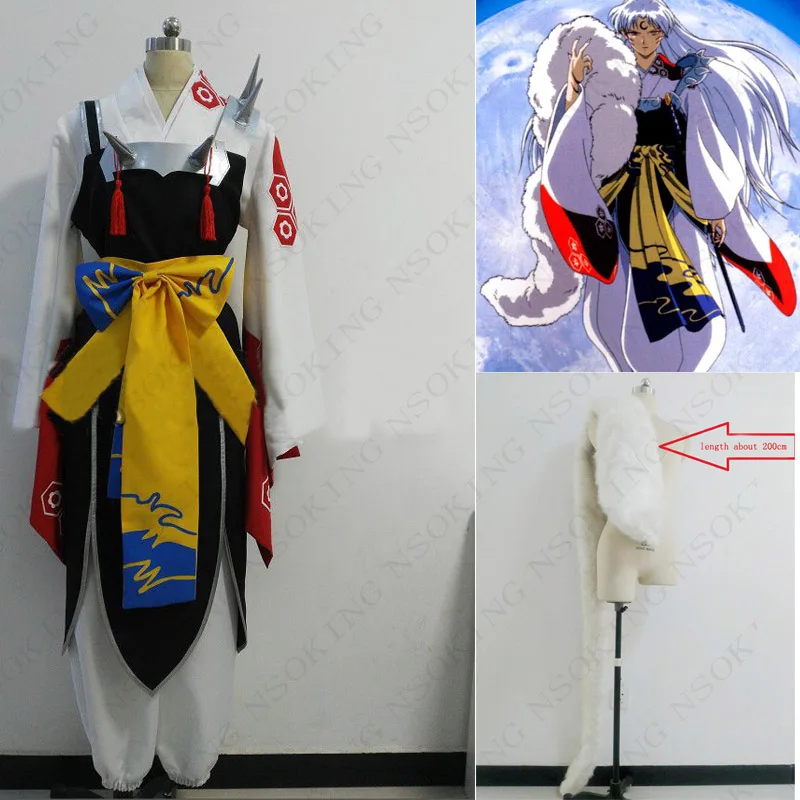 

Anime Sesshoumaru Cosplay Costume with Tail
