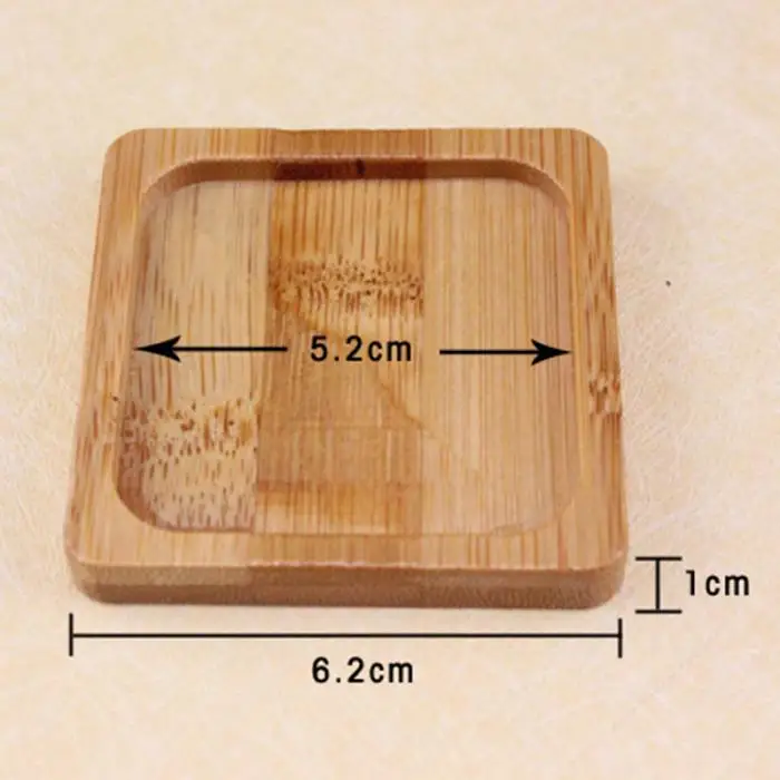 Поднос бамбуковый цветочный горшок бонсай Садоводство домашний квадратный аксессуары практичный подстаканник LBShipping