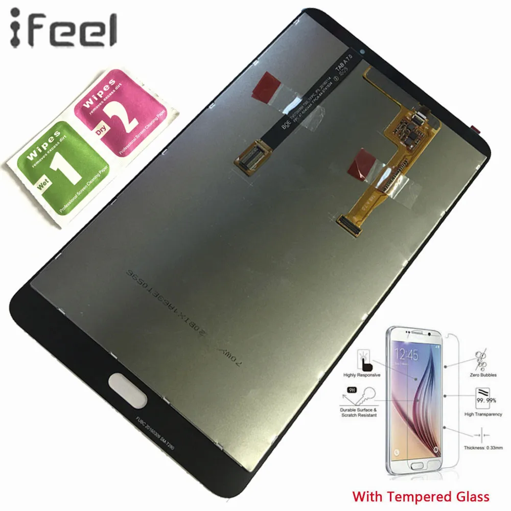 

IFEEL 100% Test Assembly Panel Repair For Samsung GALAXY Tab A 7.0 T280 WiFi T285 3G Sensors LCD Display Touch Screen Digitizer