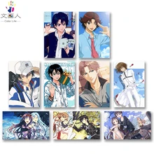 DIY цветные картинки по номерам с цветами Теннисный принц мультфильм персонажи Картина Рисунок Живопись по номерам Обрамленный дом